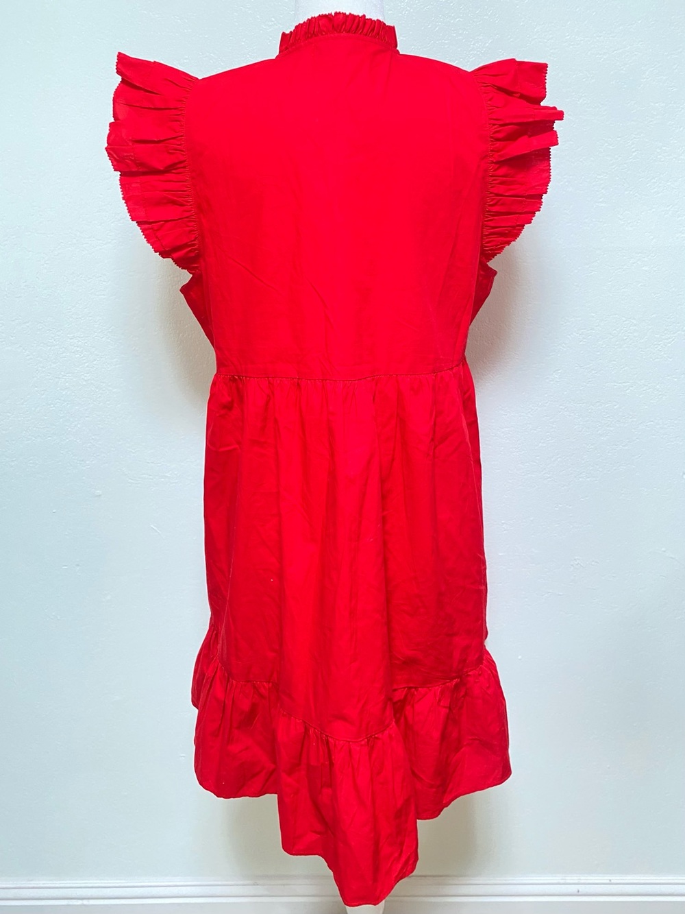 Caroline Constas Red Ruffle Dress - Picture 4 of 9